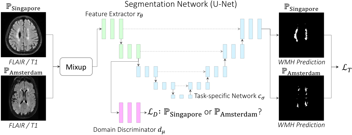 White Matter Hyperintensity Segmentation MixDANN model figure